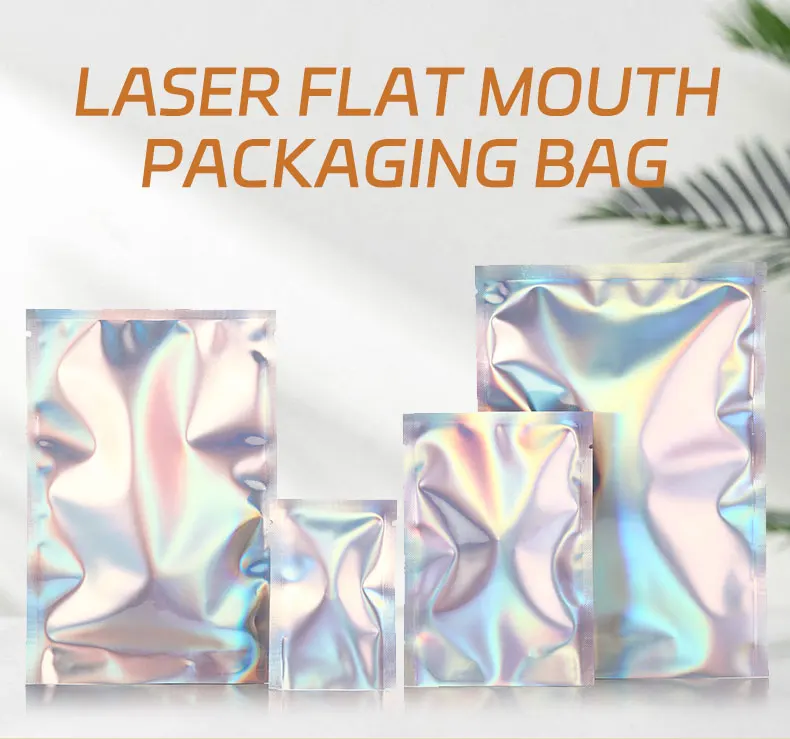 100 stücke Holographische Wärme-dichtung Beutel DIY Matcha Kakao Wärme Abdichtung Vakuum Fleisch Pulver Rindfleisch Kaffee Salz Tee Lagerung taschen – Detail 1
