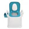 Adult Commode Toilet Commode for Adults Anti Slip Soft Padded High Load Capacity Commode Toilet with Garbage Bag 1