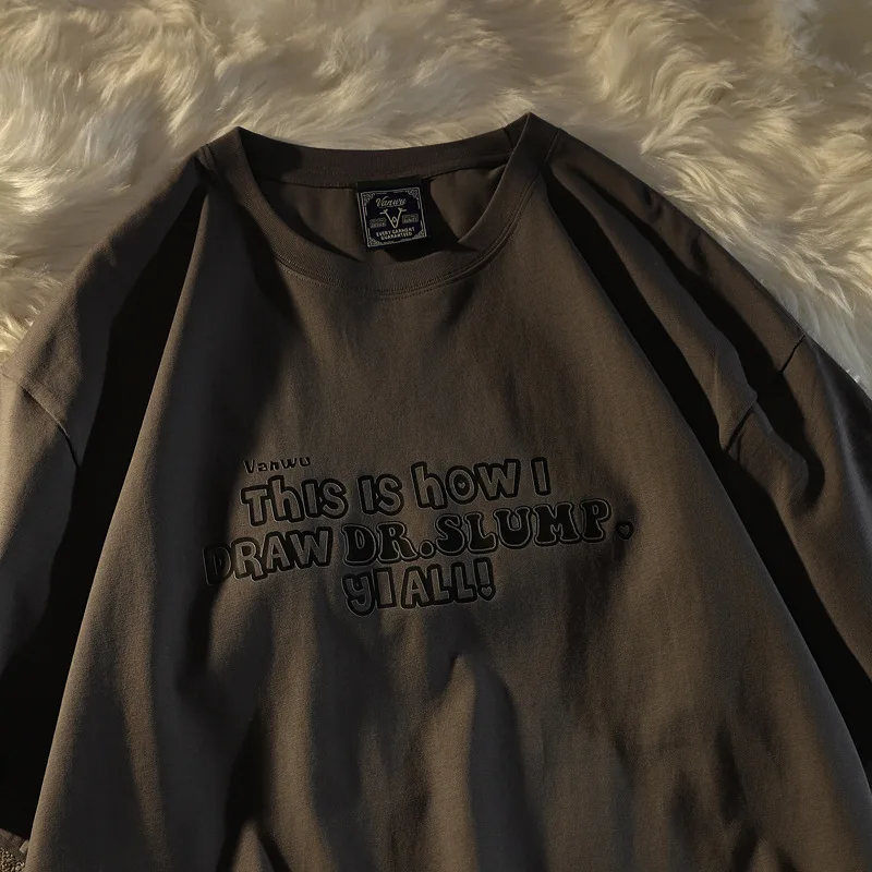 

Korean Style Women T-shirt Letters Print Short Sleeve O Neck Top Women Casual Loose Woman T-shirts
