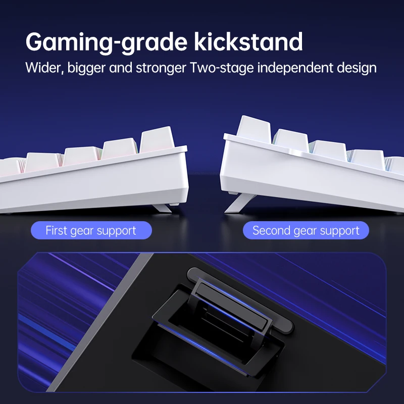 MCHOSE Ace 68 Mechanical Keyboard Wired Hall Effect Ice Blue Magnetic Switch Hot Swap Esports PC Gaming Keyboard Valorant Office