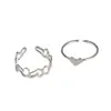Index Finger Ring Stylish Electroplating Opening Ring Ladies Women Ring  Ins Style Adjustable Ring Fashion Jewelry 4