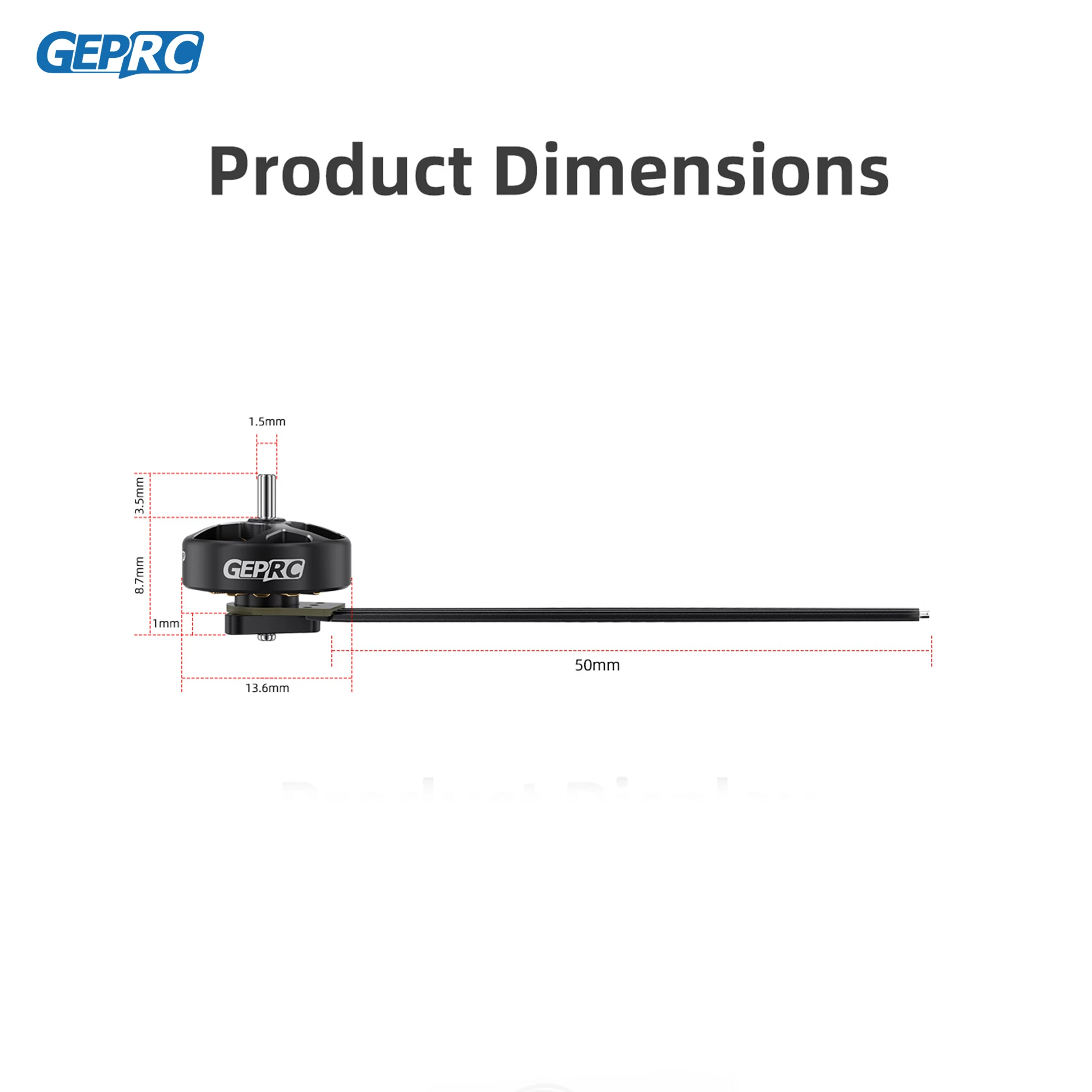 GEPRC SPEEDX2 1003 14800KV Moteur Drone FPV 1-2 pouces 3.2g
