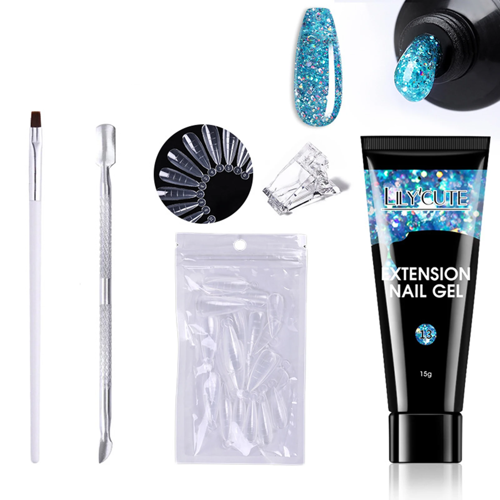 

Твердый клей для наращивания маникюрный набор профессиональный набор инструментов для ногтей с быстрой лампой для ногтей для женщин ежедневное украшение для ногтей