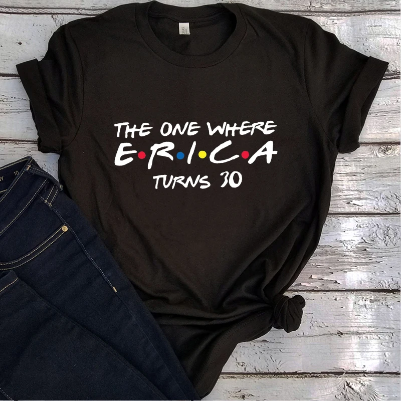 

The One Where It's My Birthday Shirt Birthday Tshirt Friends Men Clothing Custom The One Where I Turn Thirty Forty Fifty XXL