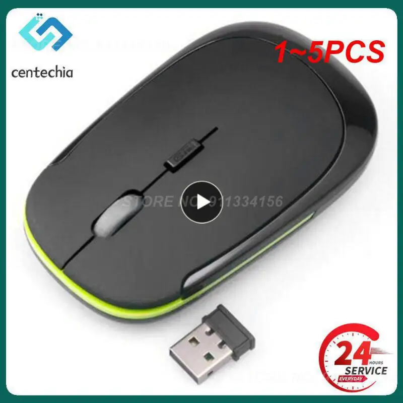 1~5PCS Wireless Rechargeable Mouse for Laptop Computer PC Slim Mini Noiseless Cordless 2.4G Mice wireless mouse wireless optical mouse