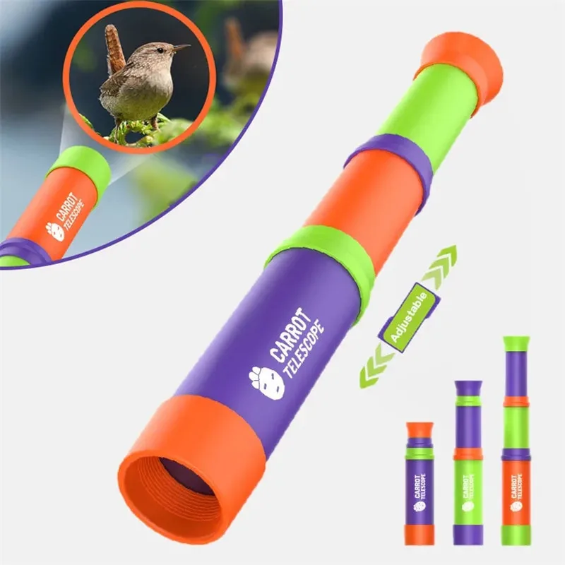 Creative Retractable Outdoor Children Toys Monocular Telescope Handheld Outdoor Hiking Camping Telescope Christmas Gift for Kids