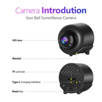 X5 Mini caméra Wifi caméra claire Vision nocturne léger Portable Premium caméras détection de mouvement caméra de Surveillance 4
