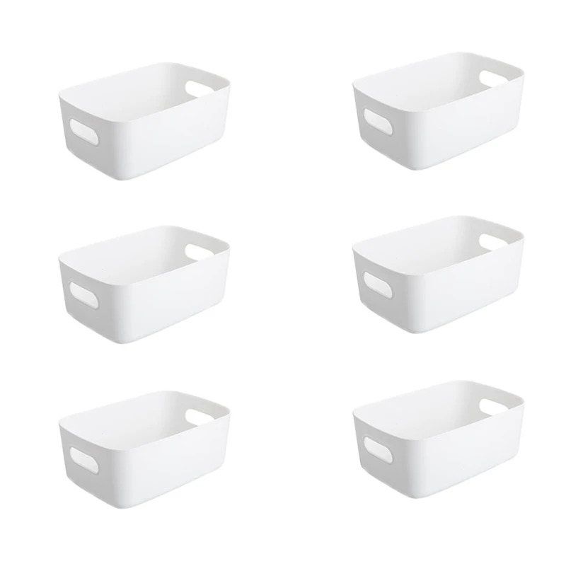 

Storage Box, Storage Boxes With Handle, Rectangular Plastic Storage Baskets, Cupboard Organiser For Kitchen, Home