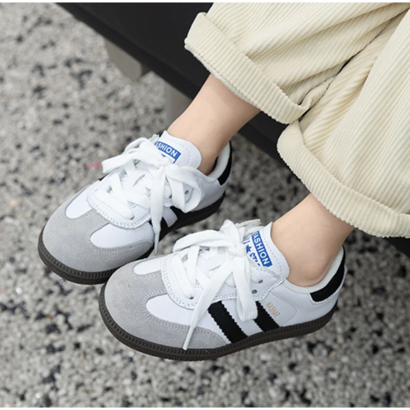Children Boy Girl Leather Casual Walking Outdoor Running Training Shoes Toddler Kids Spring Summer Comfort Sports Tennis Sneaker 6