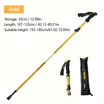 Foldable lightweight hiking poles for men and women 1