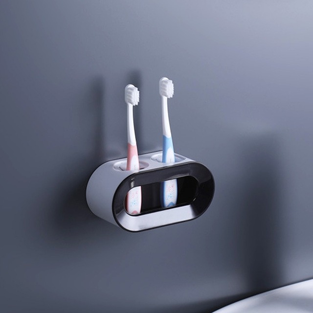 Toothbrush Holder Self-adhesive Toothbrush Stand Rack Wall-Mounted Toothbrush Organizer Space Save Bathroom Accessories