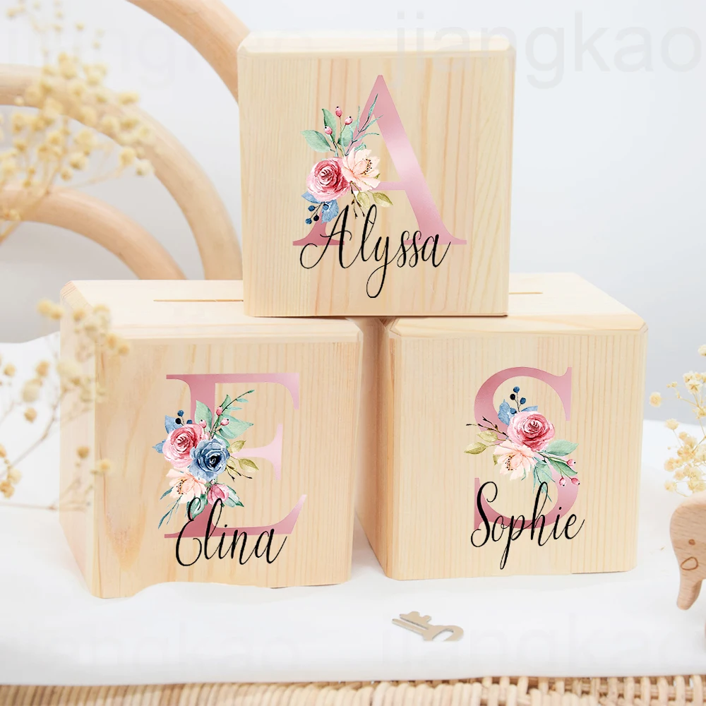 Personalized Money Box Initial with Name Kids Money Boxes Coin ...
