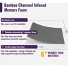 Mattresses 6 Inch Gel Memory Foam Mattress Full Size Mattress Bamboo Charcoal Infused Mattress in a Box Medium 4