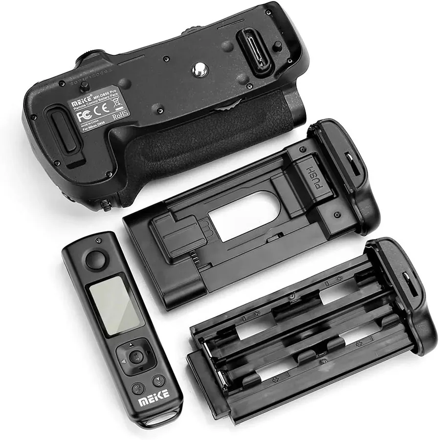 

Meike MK-D850 Pro Vertical Shooting Power Pack Battery Grip with 2.4G Hz Wireless Remote Control for Nikon D850 Camera