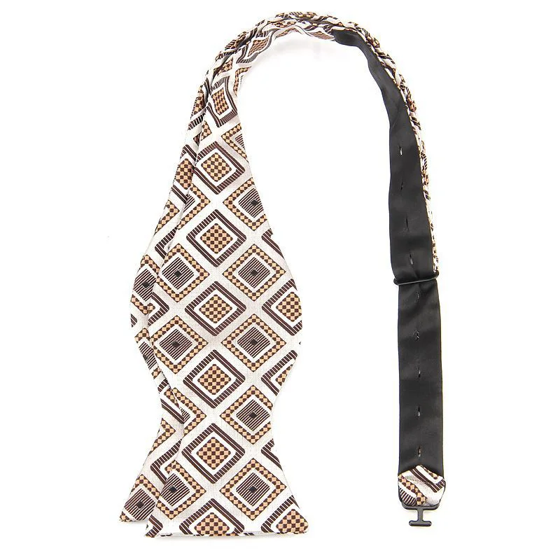 Herren Paisley Selbst Bowtie Mode Jacquard Einfarbig Bowtie Einstellbare Fliege Formale Hochzeit Papillon Für Männer Anzug Zubehör – Detail 10