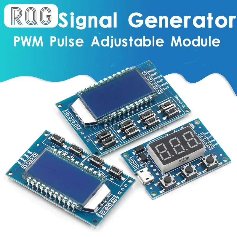 Signal Generator PWM Pulse Frequency Duty Cycle Adjustable Module LCD Display 1Hz-150Khz 3.3V-30V PWM Board Module signal generator kit,signal generator