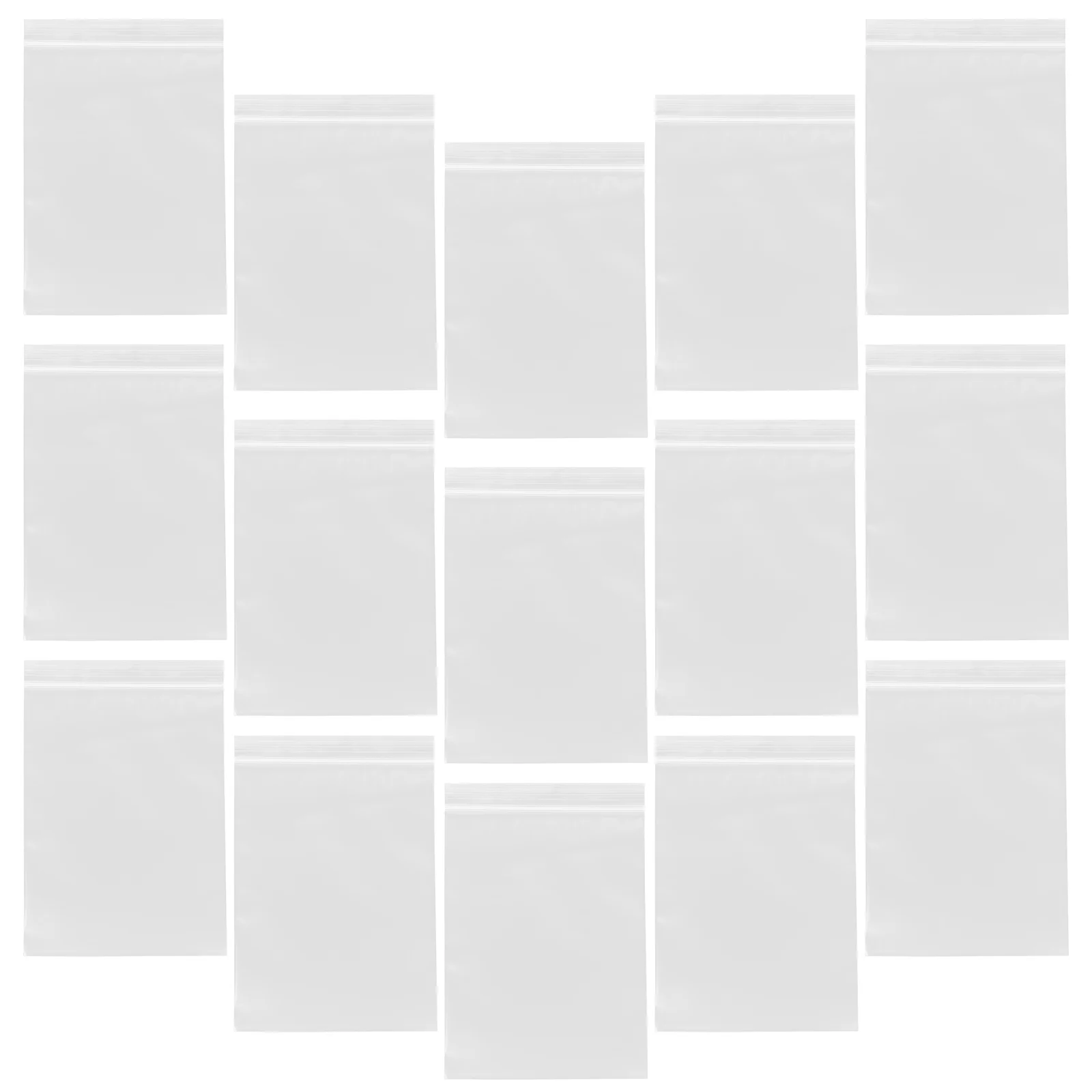 

100 Pcs Dense Plastic Bags Self Sealing Resealable for Small Business Food Snack Pe
