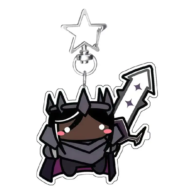 Cookie Run Kingdom Acrylic Keychain - Dark Cacao, Pure Vanilla, White Lily Cookie Characters - Anime-Inspired Peripherals Gift
