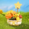 New Pokemon Building Block Pikachu Charmander Squirtle Model Toy Home Decoration Plant Potted Flower Brick Girl Toy Child Gift 6