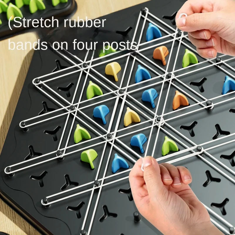 Chain Qi Desktop Puzzle Game Board Game Toy Rope Puzzle Toy Brain Learning Toys