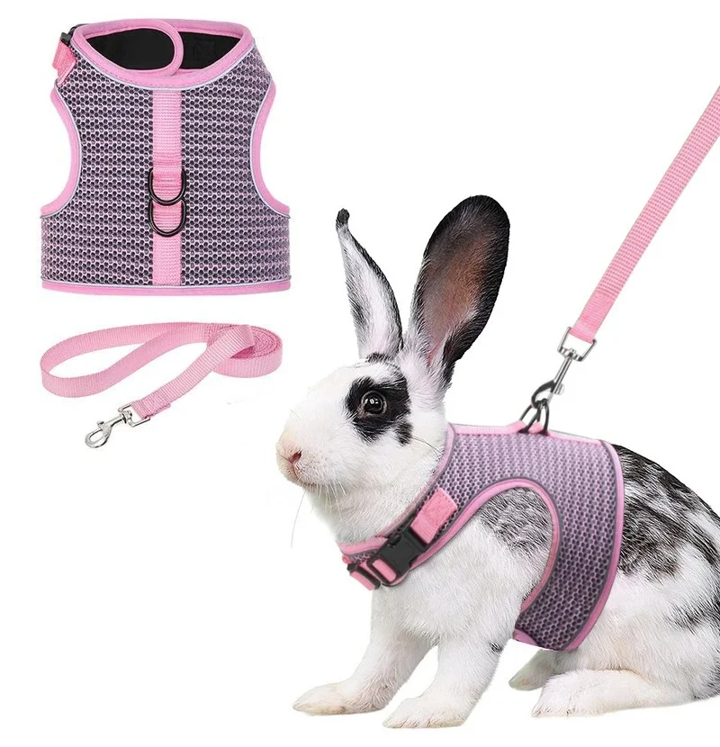 Special Vest Type Chest Back For Rabbits Pet Accessories Ribbon Harness