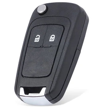 Keyforkess 433MHz ID46 / PCF7952E Chip Keyless- Go Flip Remote Key Fob per Opel/Vauxhall Astra J, Zafira C,Insignia Mokka,Cascada - KEYECU 433MHz ID46 PCF7952E Chip Keyless Go Flip Remote Key Fob per Opel Vauxhall Astra