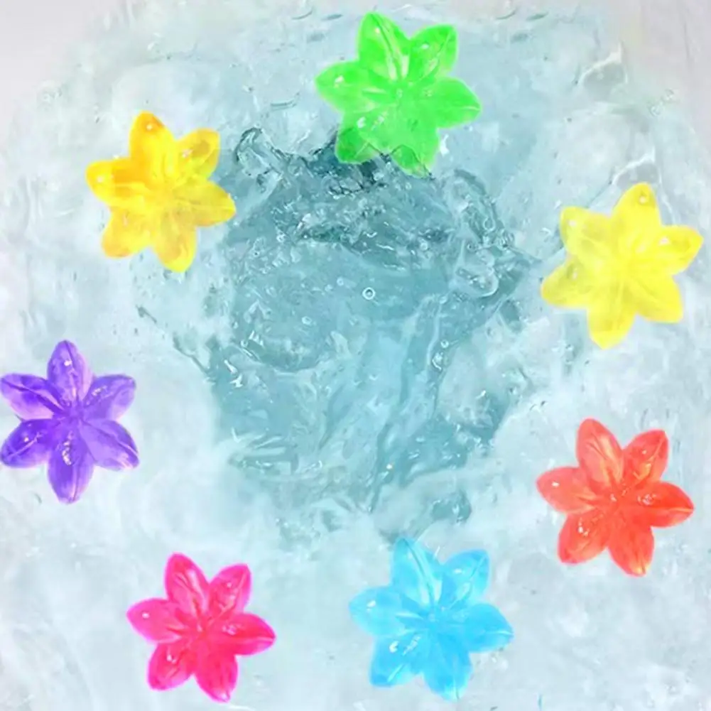 75G Toilet Deodorant Gel Flower Shape Toilet Cleaner Effective Odor Prevention Freshener Stamp Deodorizing For Bathroom