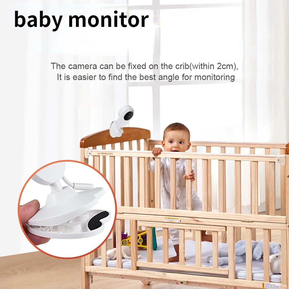 Baby Monitor Tuya APP Baby bed camera with clip Tuya  APP Electronic Baby Monitor Wifi 1080P Baby Sleeping Video Nanny Monitor
