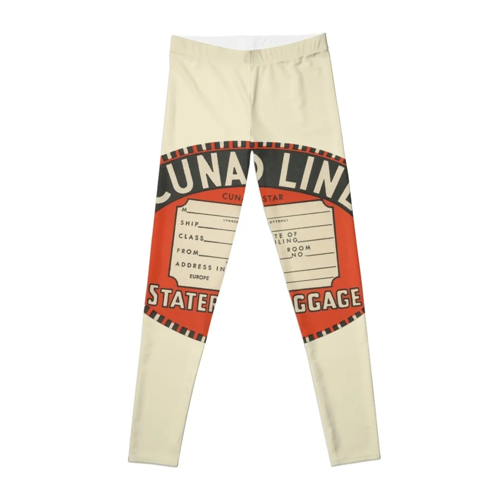 

Cunard Luggage Label Leggings active wear sports for Womens Leggings