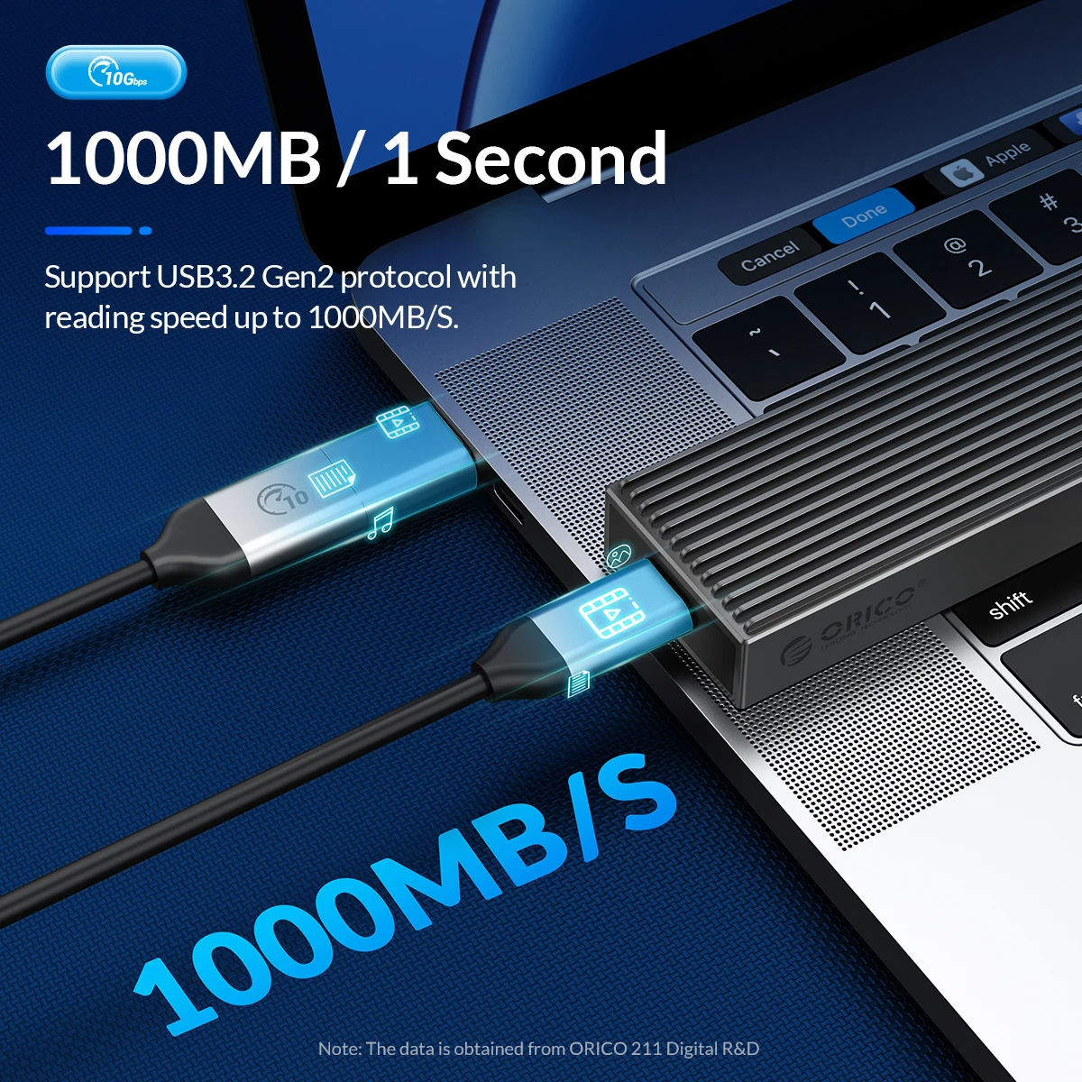 ORICO   M2 NVMe SSD ̽ ˷̴, M Ű M  B Ű NVMe PCIe   SSD Ŭ, ð , 10Gbps