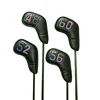 For Sand Wedges Headcovers Golf Iron Club Head Cover Big Number Long Neck Black/White Pu Leather 48 50 52 54 56 58 60 Degree 3