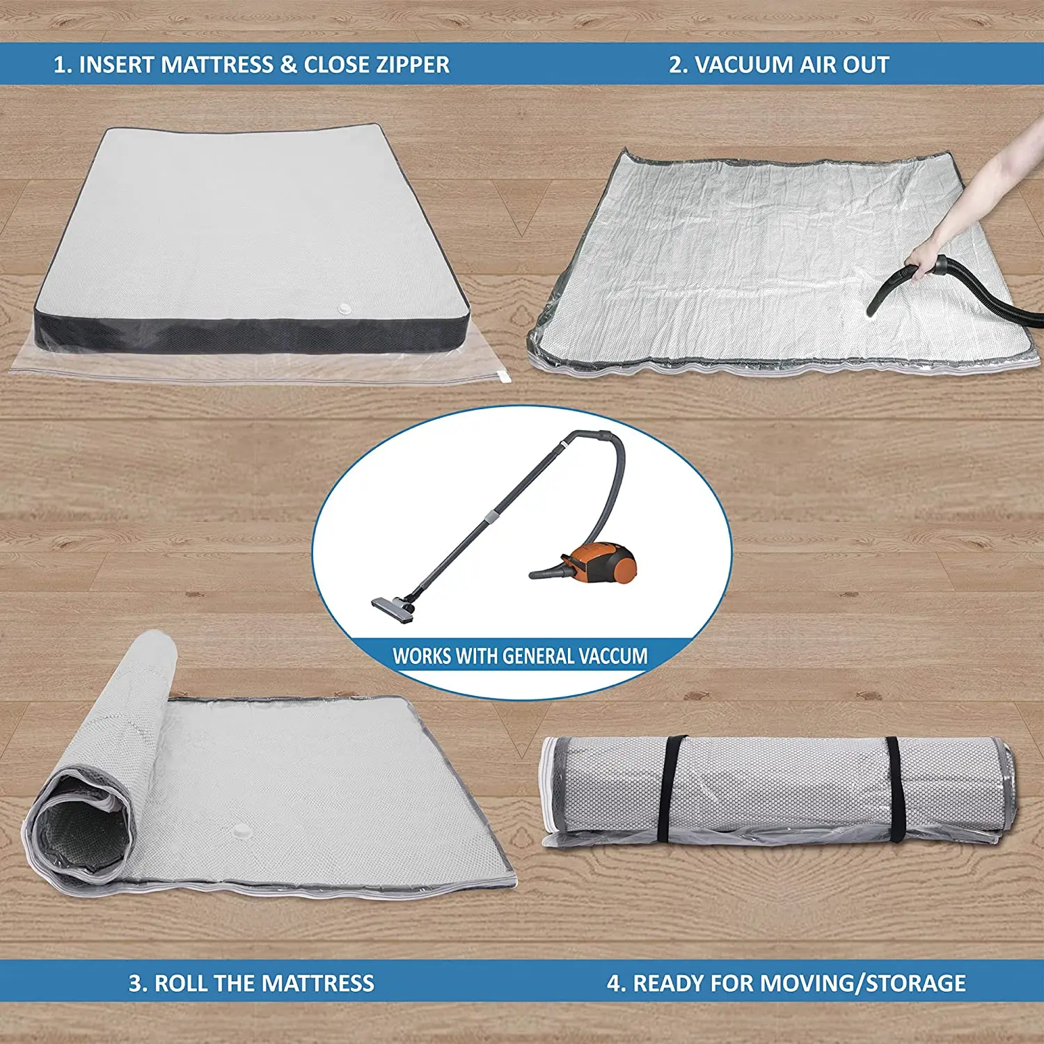 Mattress Compression Bag Airtight Vacuum Seal Bag User-friendly Mattress  Vacuum Storage Bags Space Saver Moisture-proof Home - AliExpress