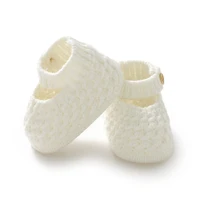 Spring Baby Prewalker 0-18m Infant Girl Solid Color Indoor Floor First Walker Shoes Fall Winter Knit Newborn Footwear Soft Soled 2