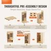 Far Infrared Wooden Sauna, Room Home Sauna Spa for One Person, 1140W Low EMF Far Infrared Hemlock Wood Sauna with Tempered 2