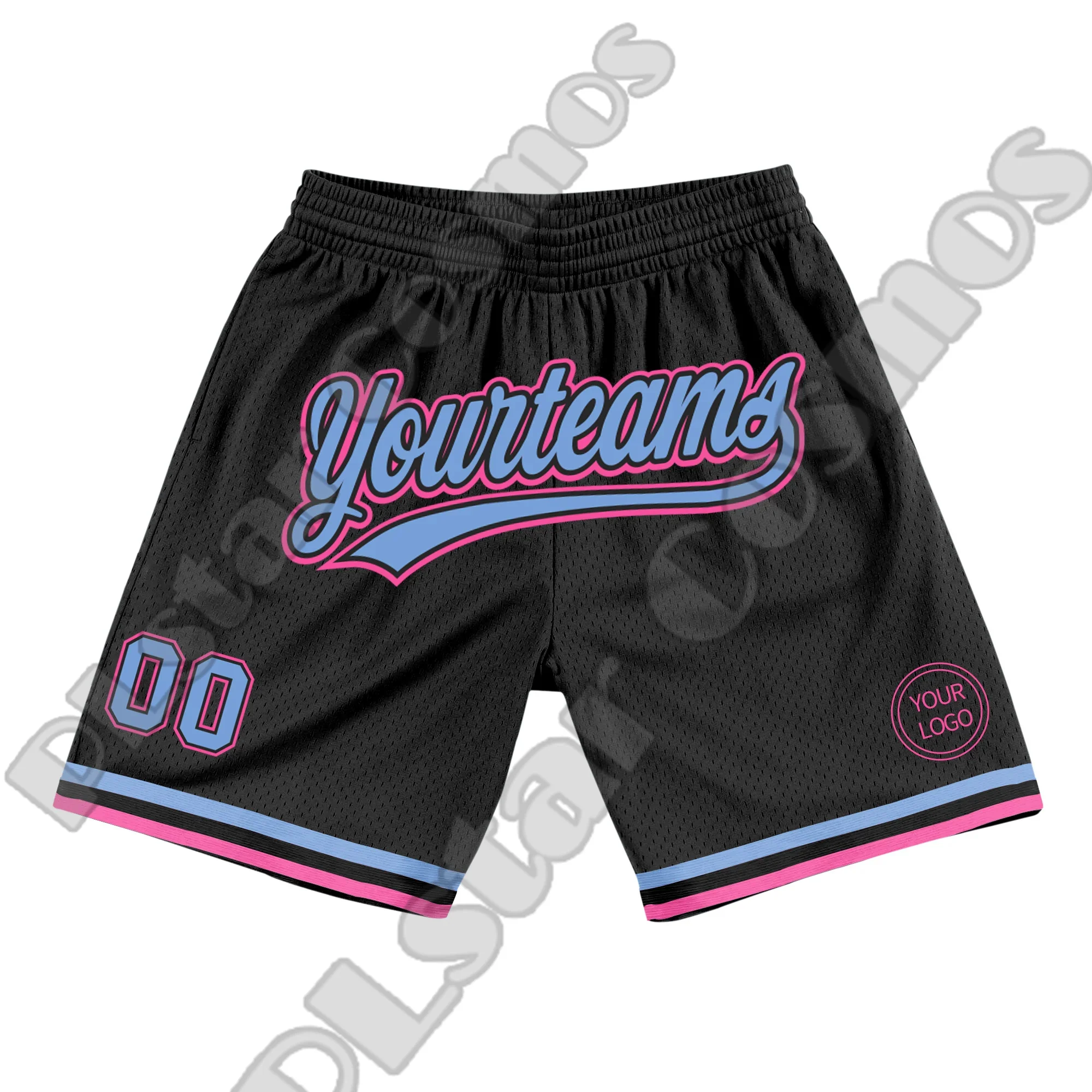Custom Name Logo Team Number Basketball Shorts Pants Retro Breathable Mesh Sportswear 3DPrint Summer Harajuku Drop Shipping X4 2