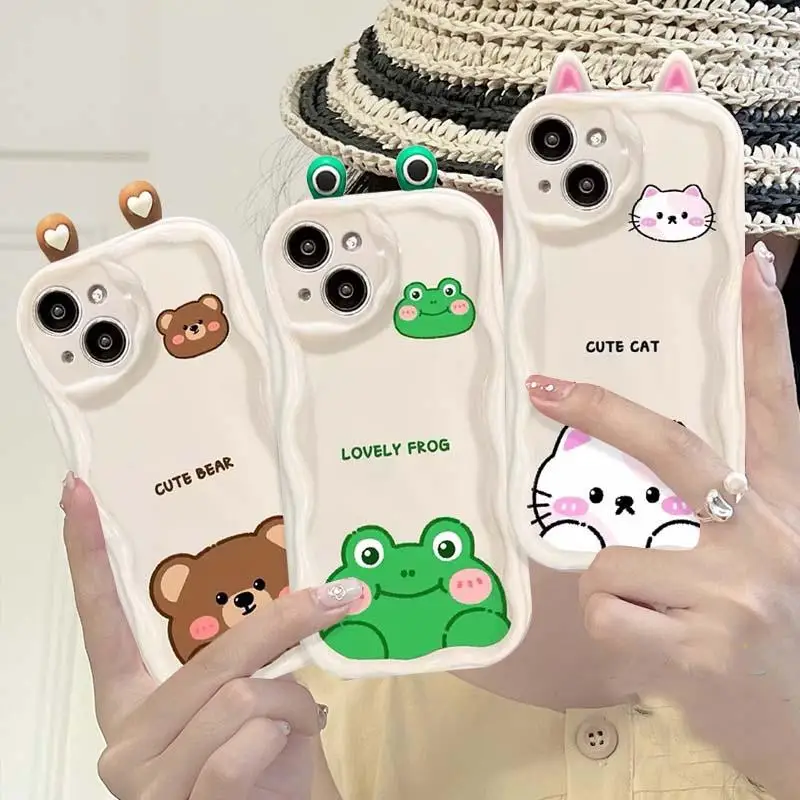 3D Frog Eyes Phone Case Cover