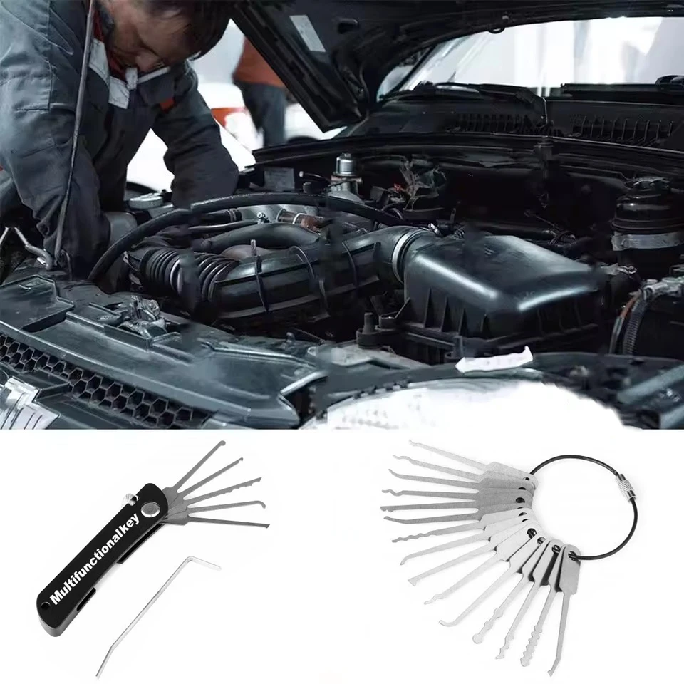 Hook Picks Set Removal Tool Kit Depinning Tool Electrical Connector Pin Removal Kit 23Pcs for Automotive Car
