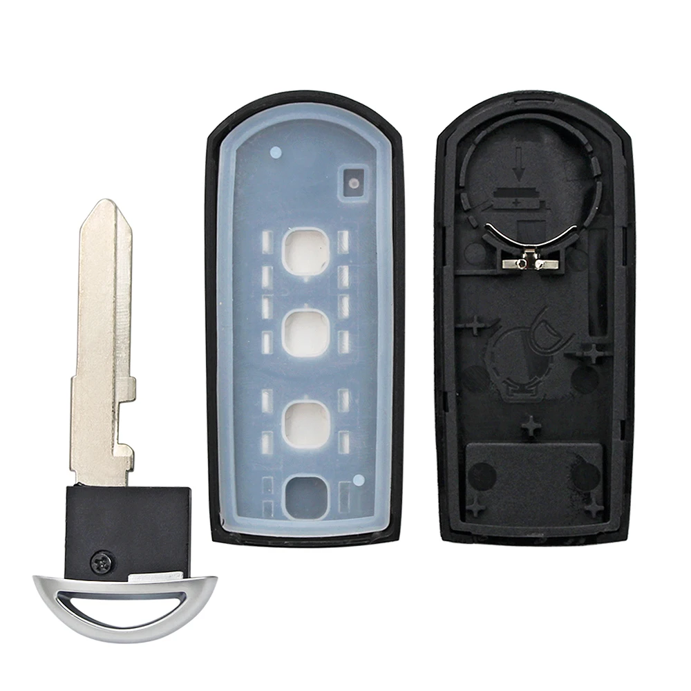 2/3/4 Buttons Replacement Remote Key Shell Case Fob with Insert Key For Mazda 2 3 CX-5