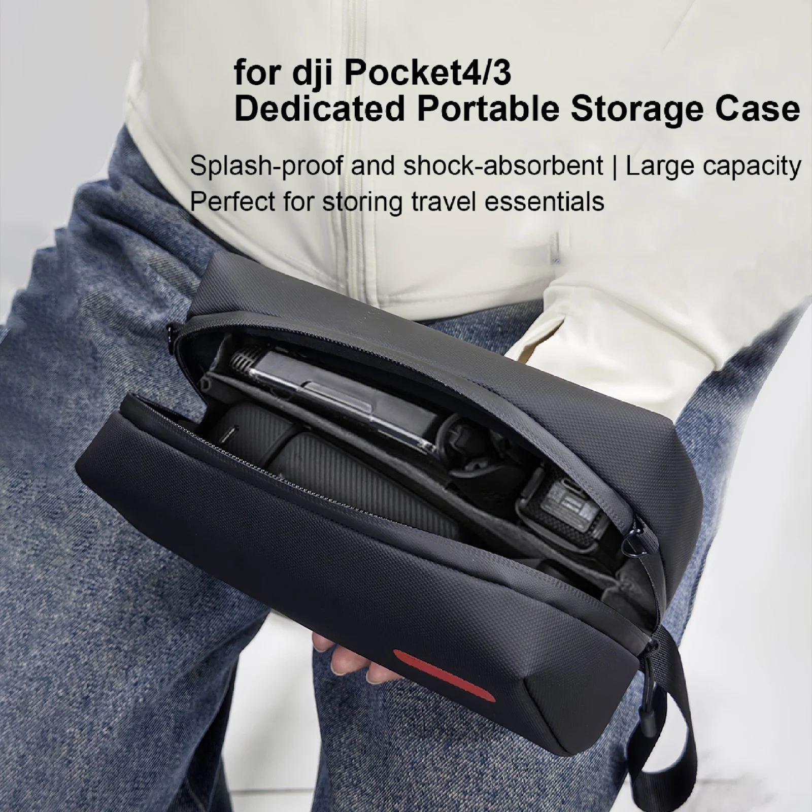 Sac étanche DJI Pocket 4/3, résistant aux chocs, grande capacité