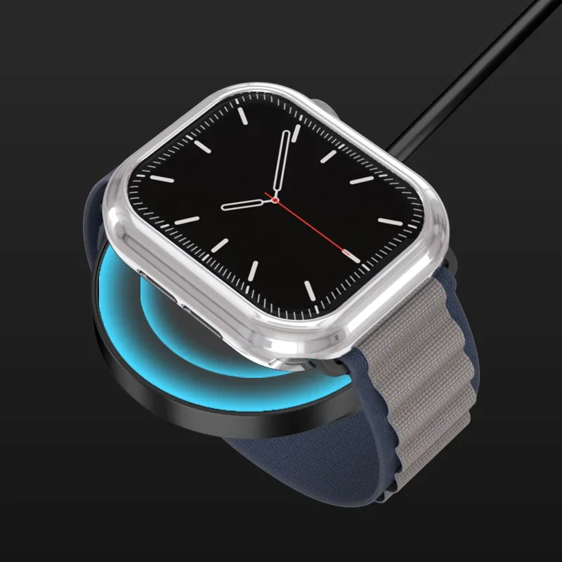 Premium TPU Hollow Case - Soft Full Coverage Protective Bumper Shell for Apple Watch Accessories