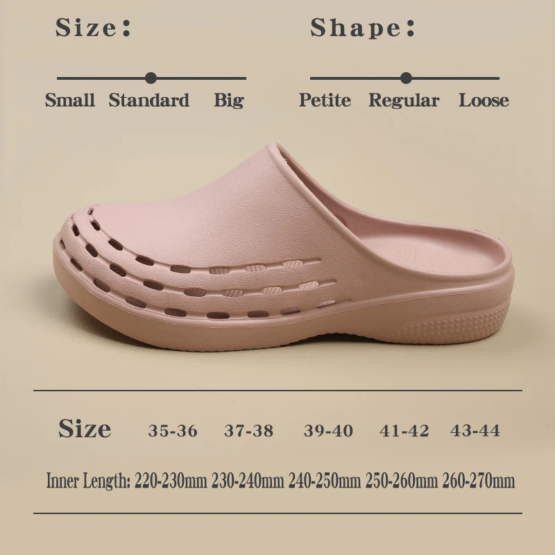 Women Slippers Summer EVA Beach Sandals Slip Resistant Contoured Footbeds Beautician Work Shoes Garden Strap Slip On Clogs  X08
