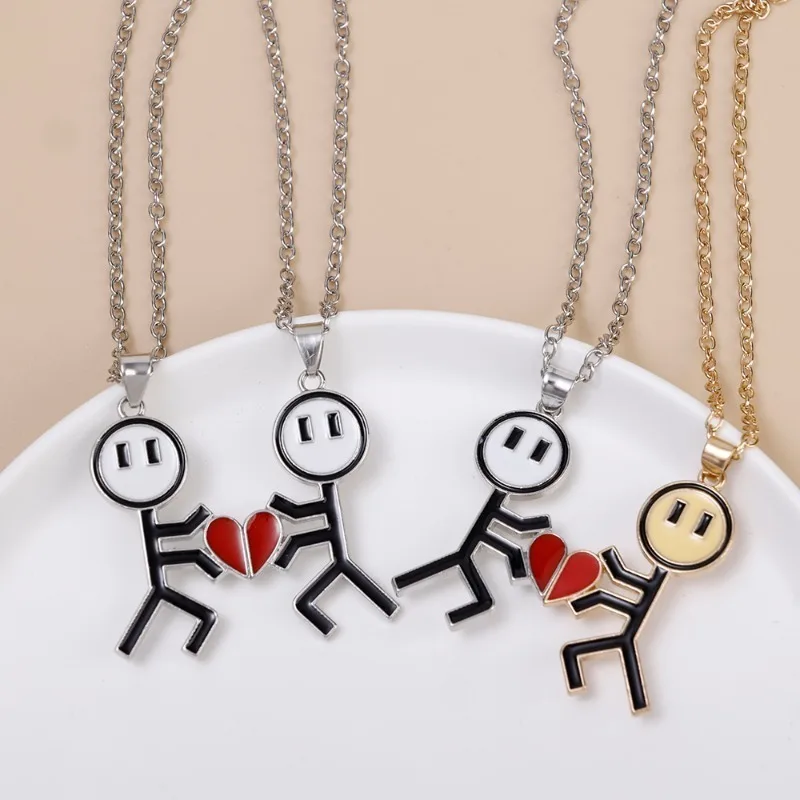 Magnetic Heart Couple Necklace