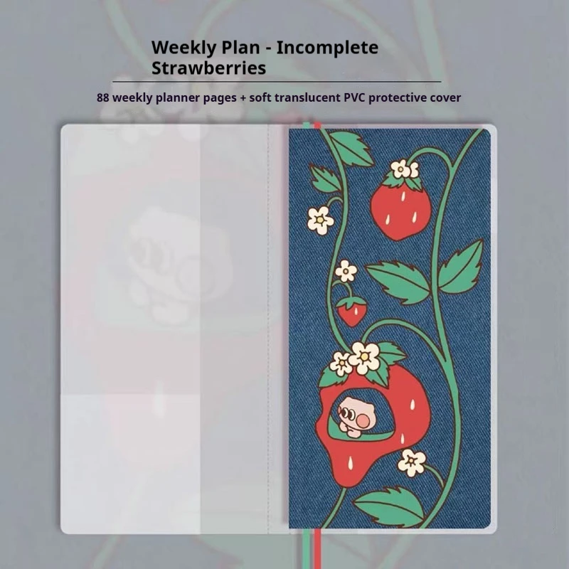 Kinbor Illustrated Hardcover Weekly Planner - Undated, Portable To-Do List Notebook