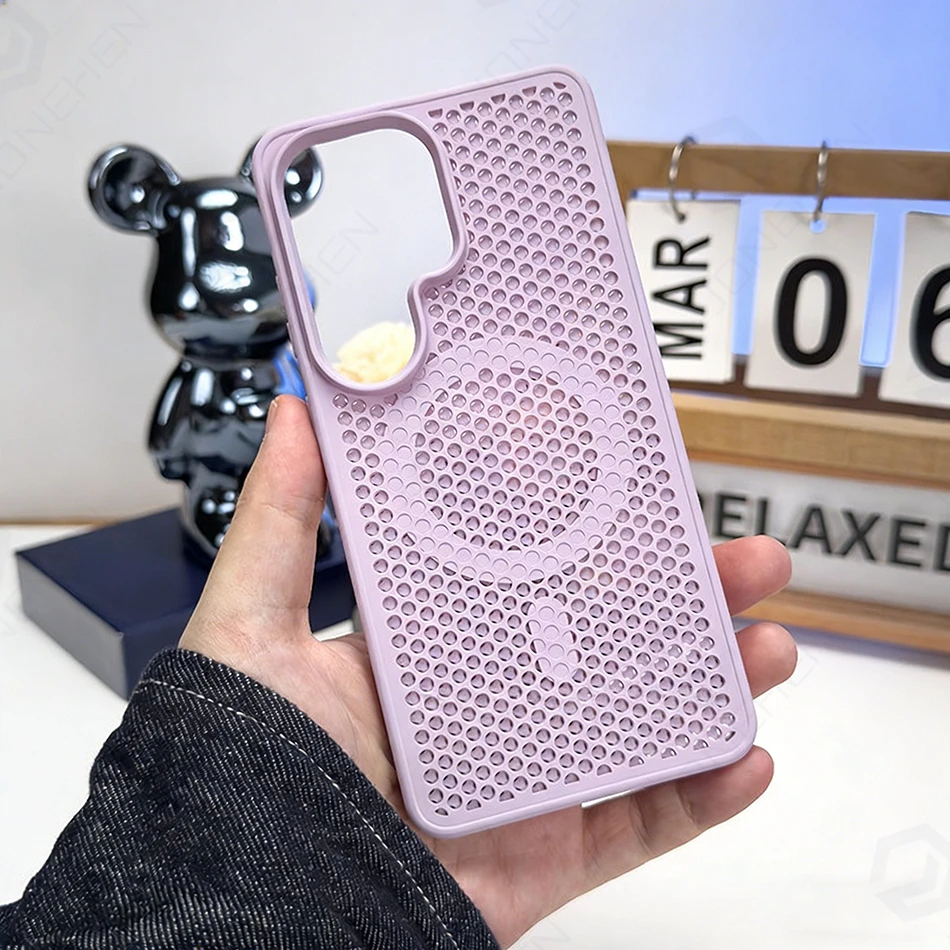 Pure Color Magnetic Honeycomb Heat Dissipation Frame Case