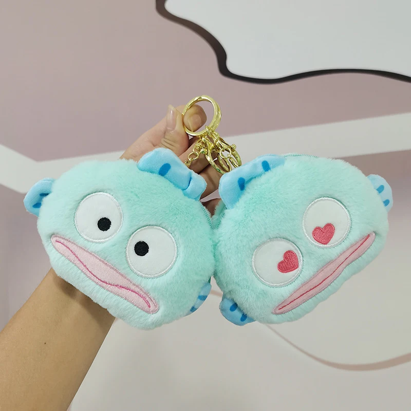 

Hangyodon Sanrio симпатичная мультяшная розовая уродливая рыба плюшевая кукла кошелек кавайная пушистая мягкая игрушка искусственная подвеска детские подарки