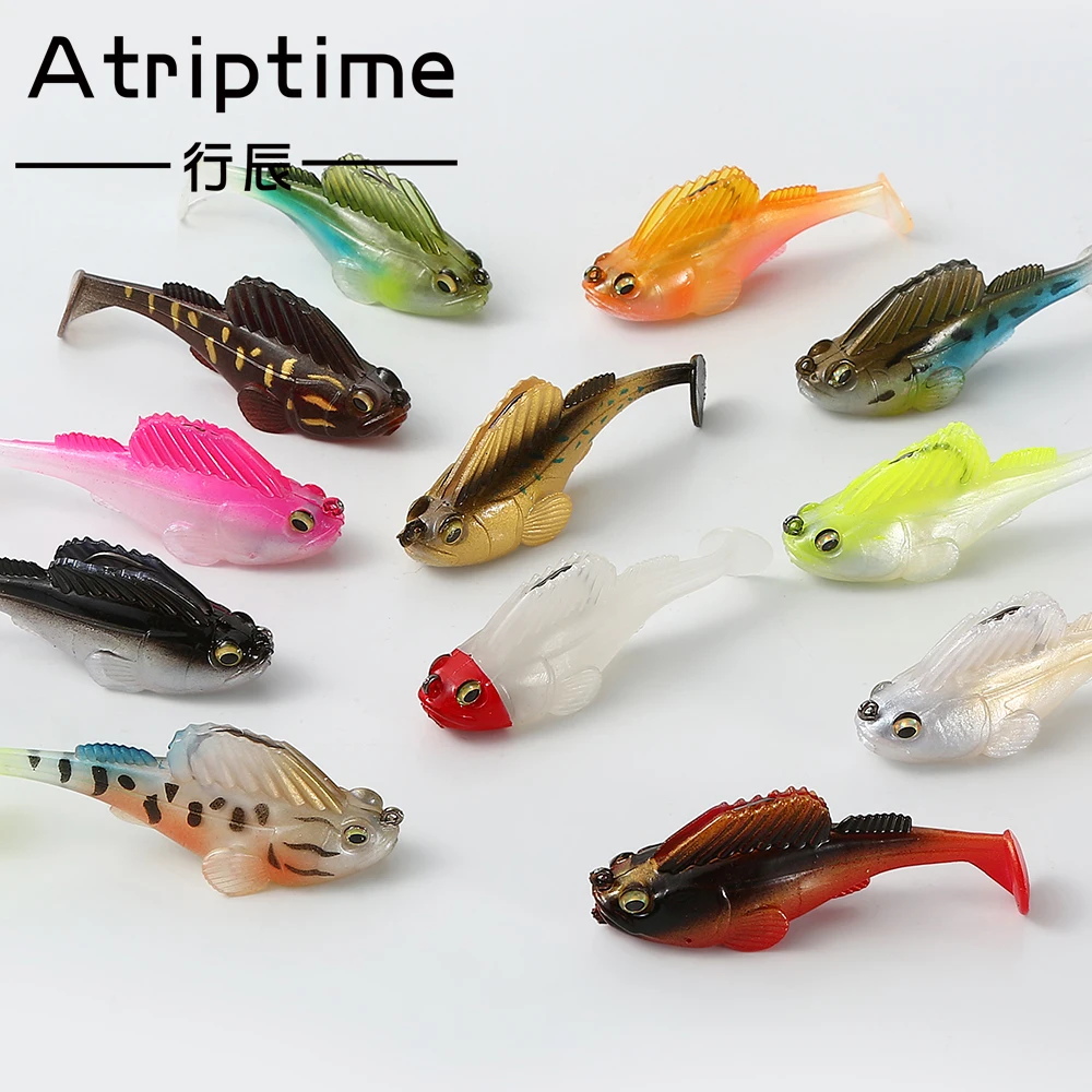 6pcs/lot Dark Sleeper Swimbaits T tail Soft Bait Mustad Hook fit Seabass  Pike Bass lures - AliExpress