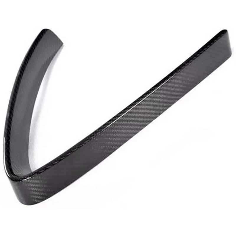 

for Alfa Romeo Stelvio 2017-2019 Car Carbon Fiber Front Bumper Air Grilles V Frame Cover Trim Sticker