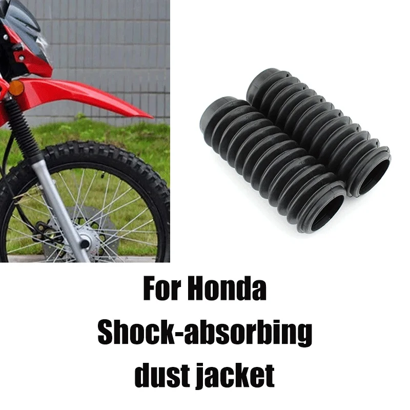 Fork Gaiters Rubber Boots Black Fits Honda Cb750K Cb500 Cb550 Cb450 Cl450 350 Protector Shock Damping Dust Cover 175Mm * 66Mm * 46M