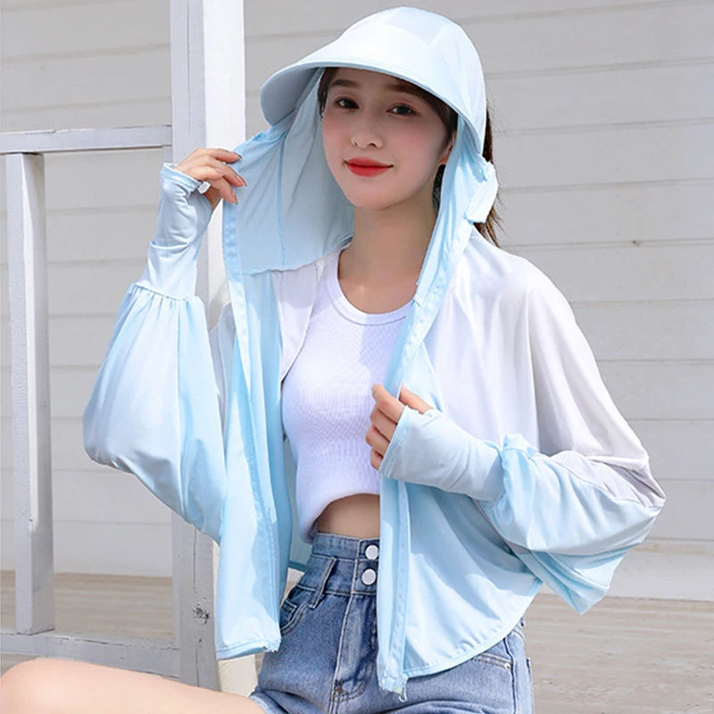 Summer Women Jacket Cycling Windbreaker Breathable Hooded Hiking Camping Fishing  Jacket Outdoor Sun Protection Bicycle Clothing - AliExpress