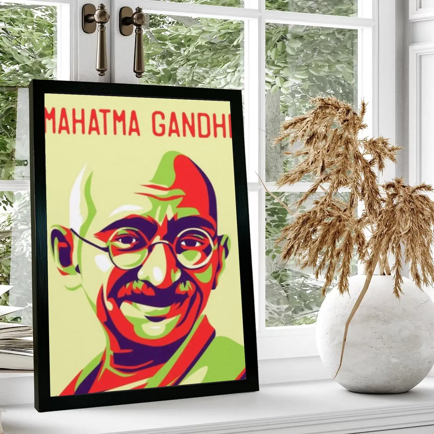 Mahatma gandhi tradutor pôster de arte em tela e impressão de imagem de arte de parede, pôsteres modernos de decoração de quarto de família, pintura decorativa